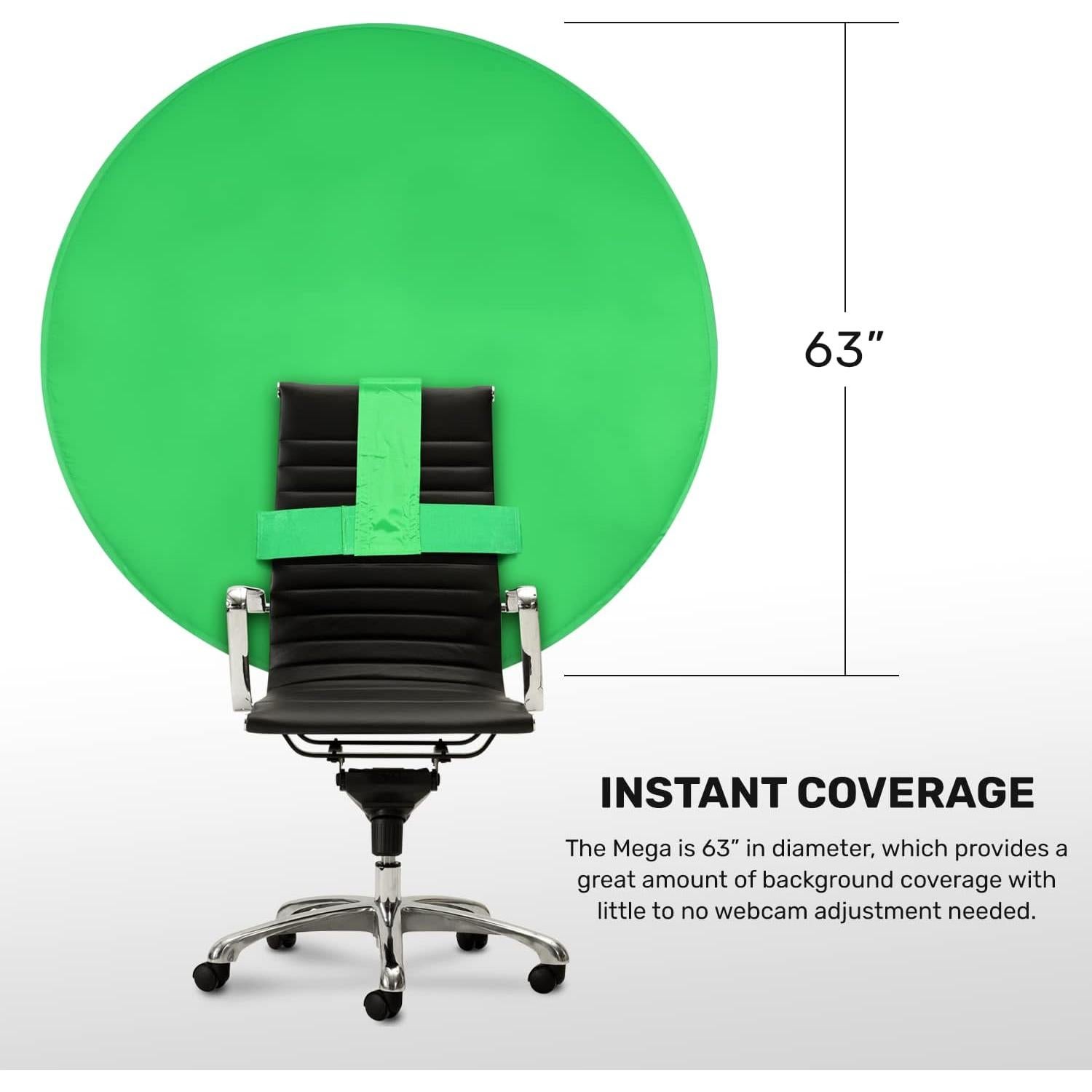 Fondo de Webcam Plegable Webaround Mega Verde 160 cm