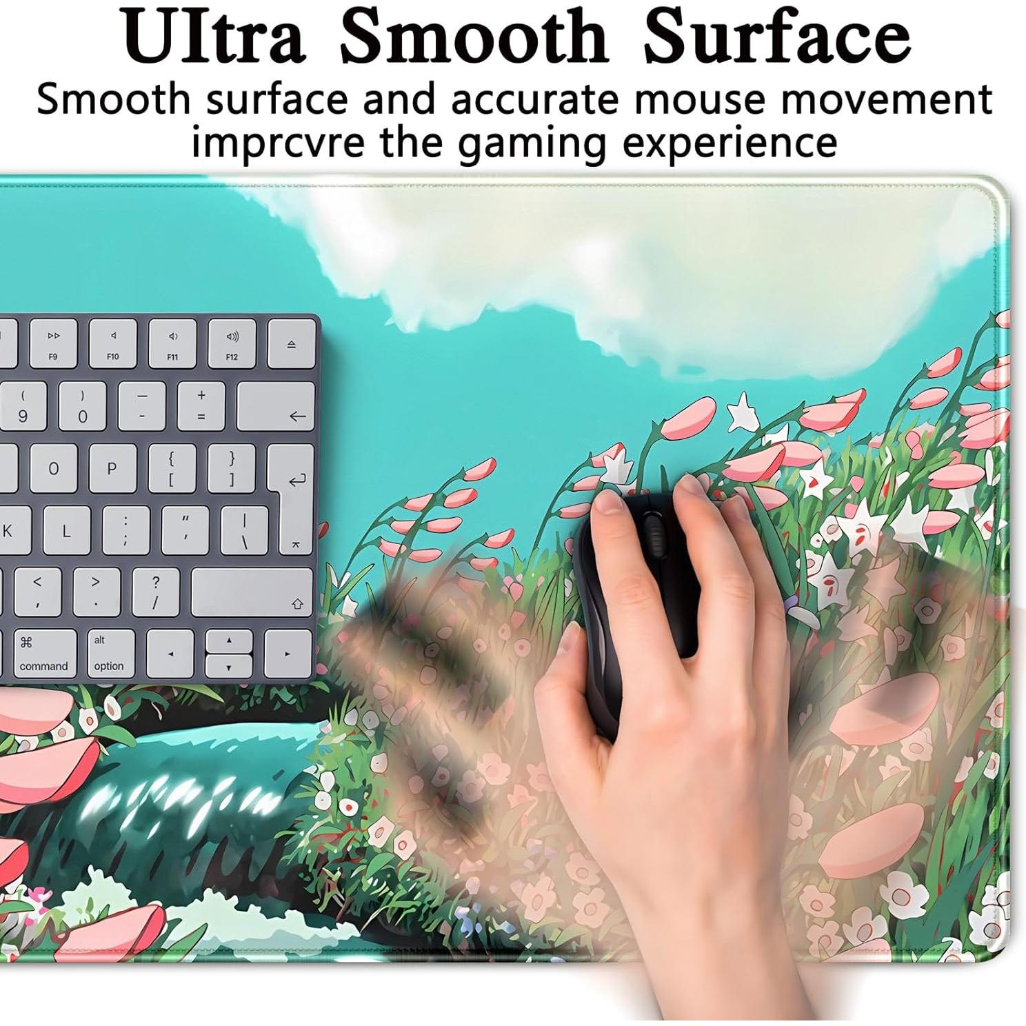 Alfombrilla de Escritorio XL CYZFF Floral Anime 80x40cm