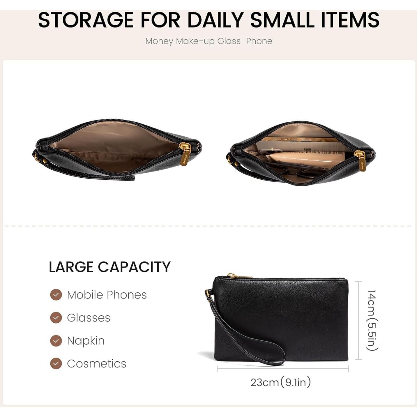 Bolsa Tote para Laptop LOVEVOOK 15.6" Cuero Vintage Impermeable