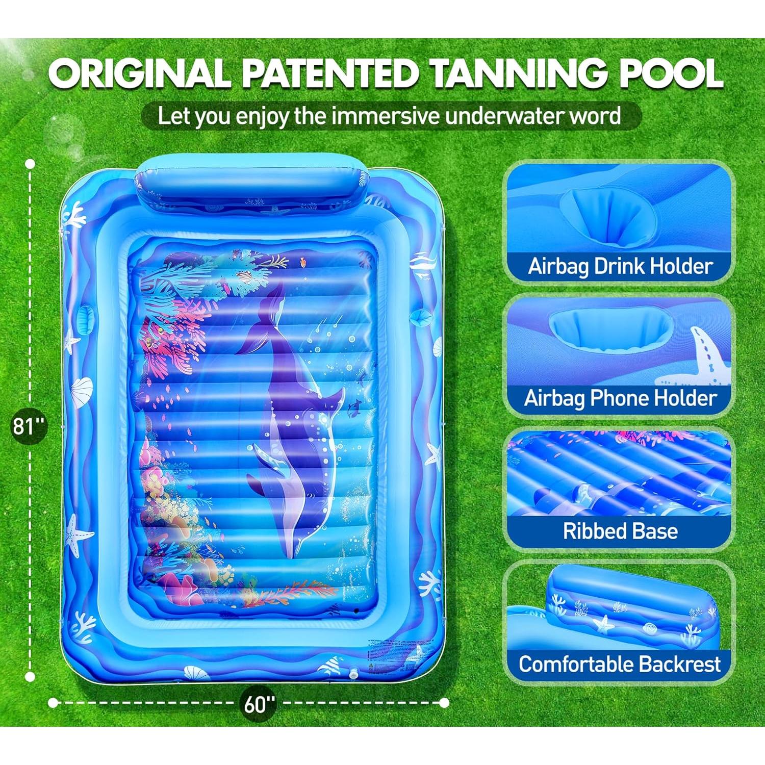 Piscina Inflable Sinbyuer para 2 Personas 205x152 cm Azul