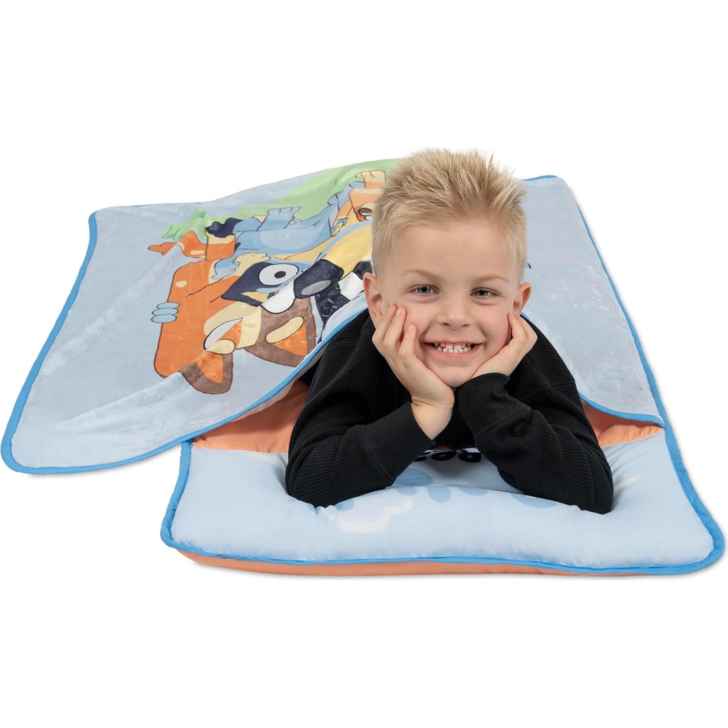 Colchoneta para Niños Bluey con Almohada y Manta 116x53 cm