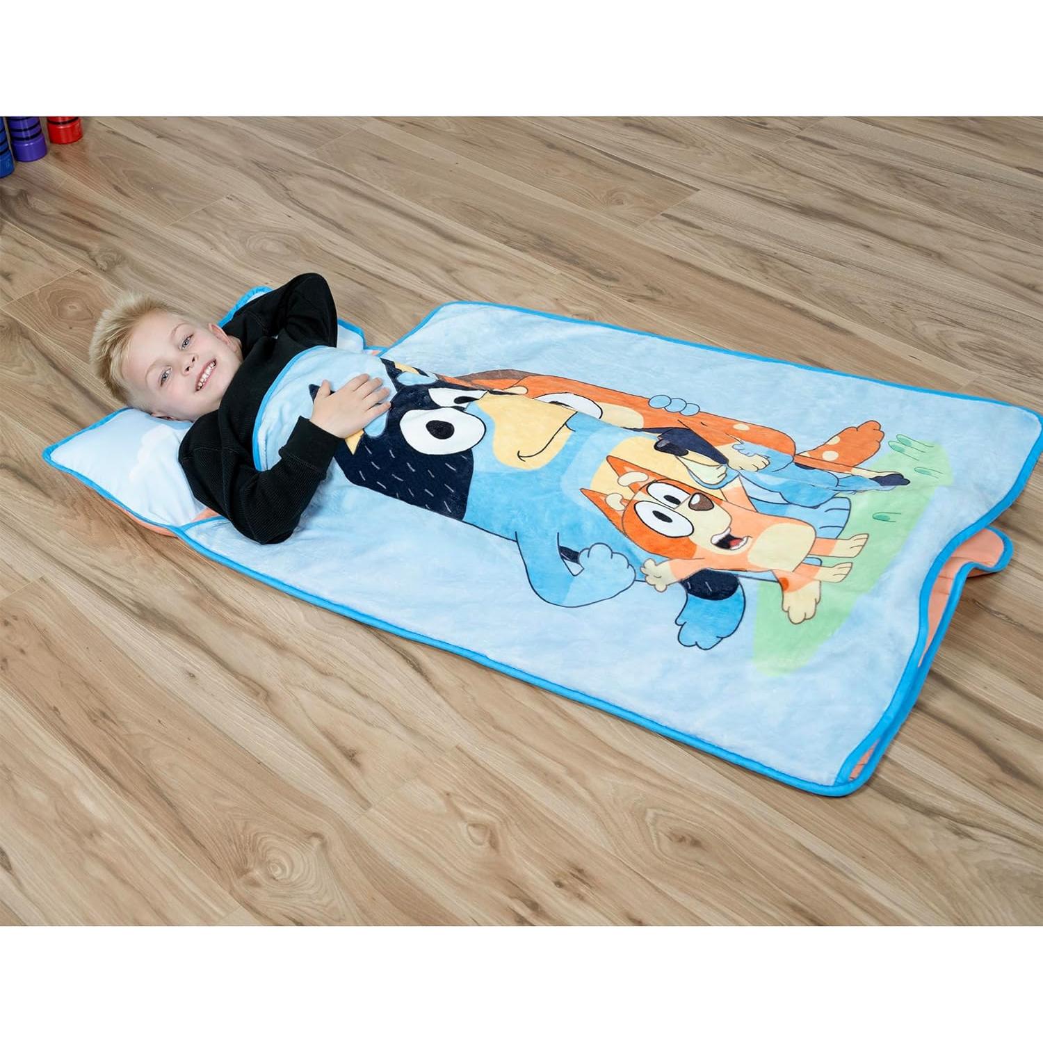 Colchoneta para Niños Bluey con Almohada y Manta 116x53 cm