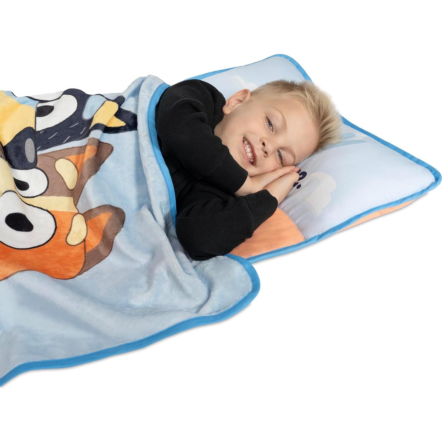 Colchoneta para Niños Bluey con Almohada y Manta 116x53 cm