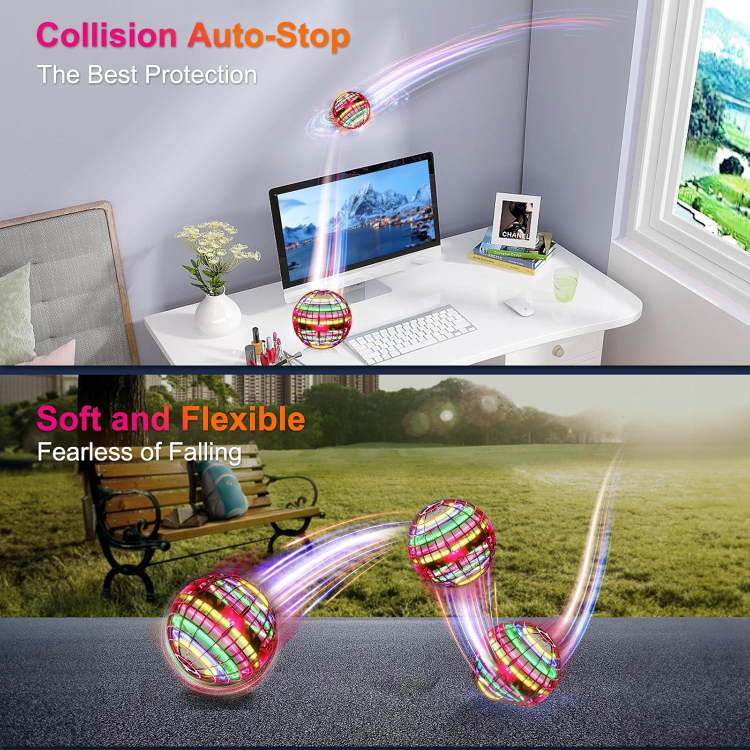 Bola Voladora Samfiwi Roja 2024 con Luces LED y Efectos