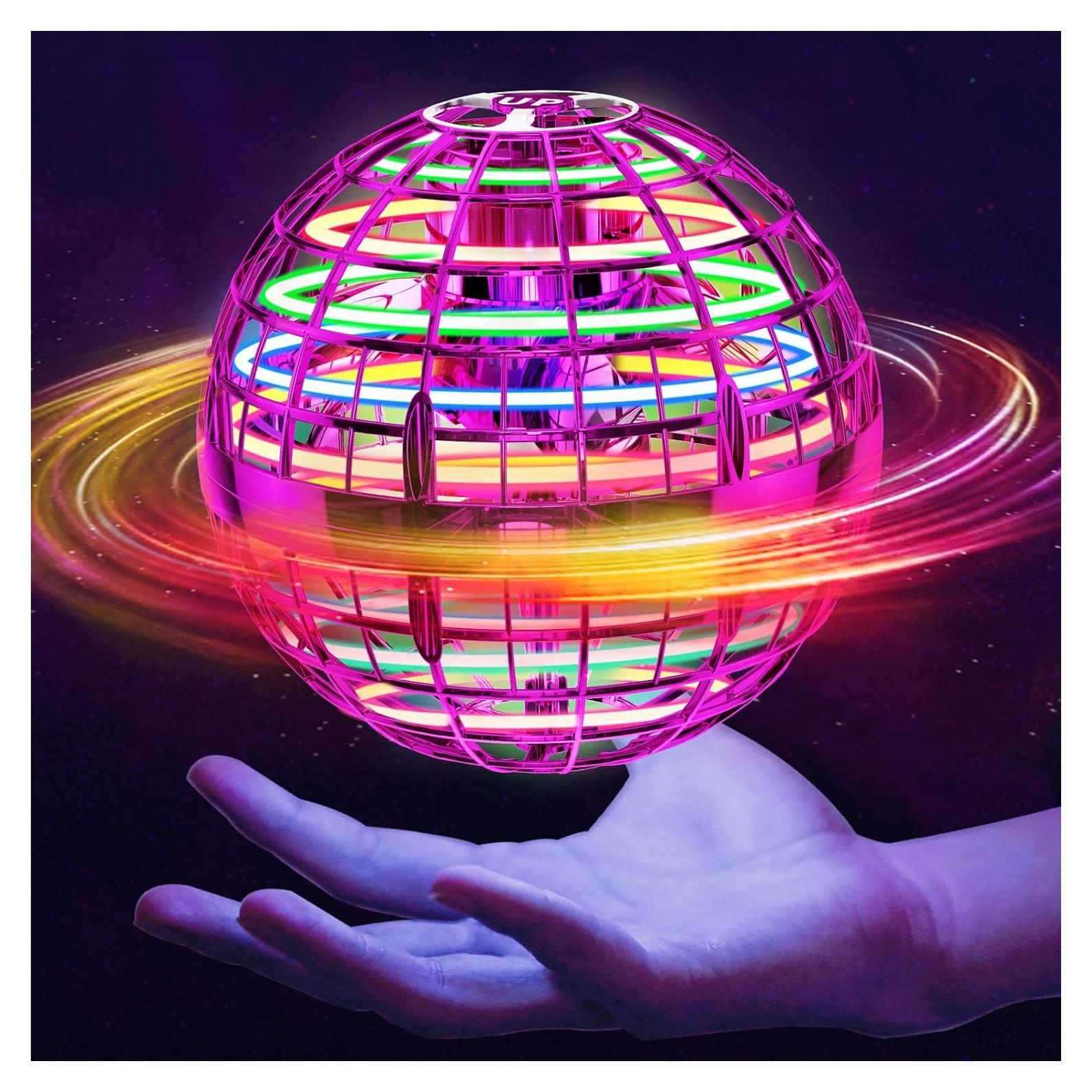 Bola Voladora Ivtivfu Rosa 2024 con Luces LED y Seguridad