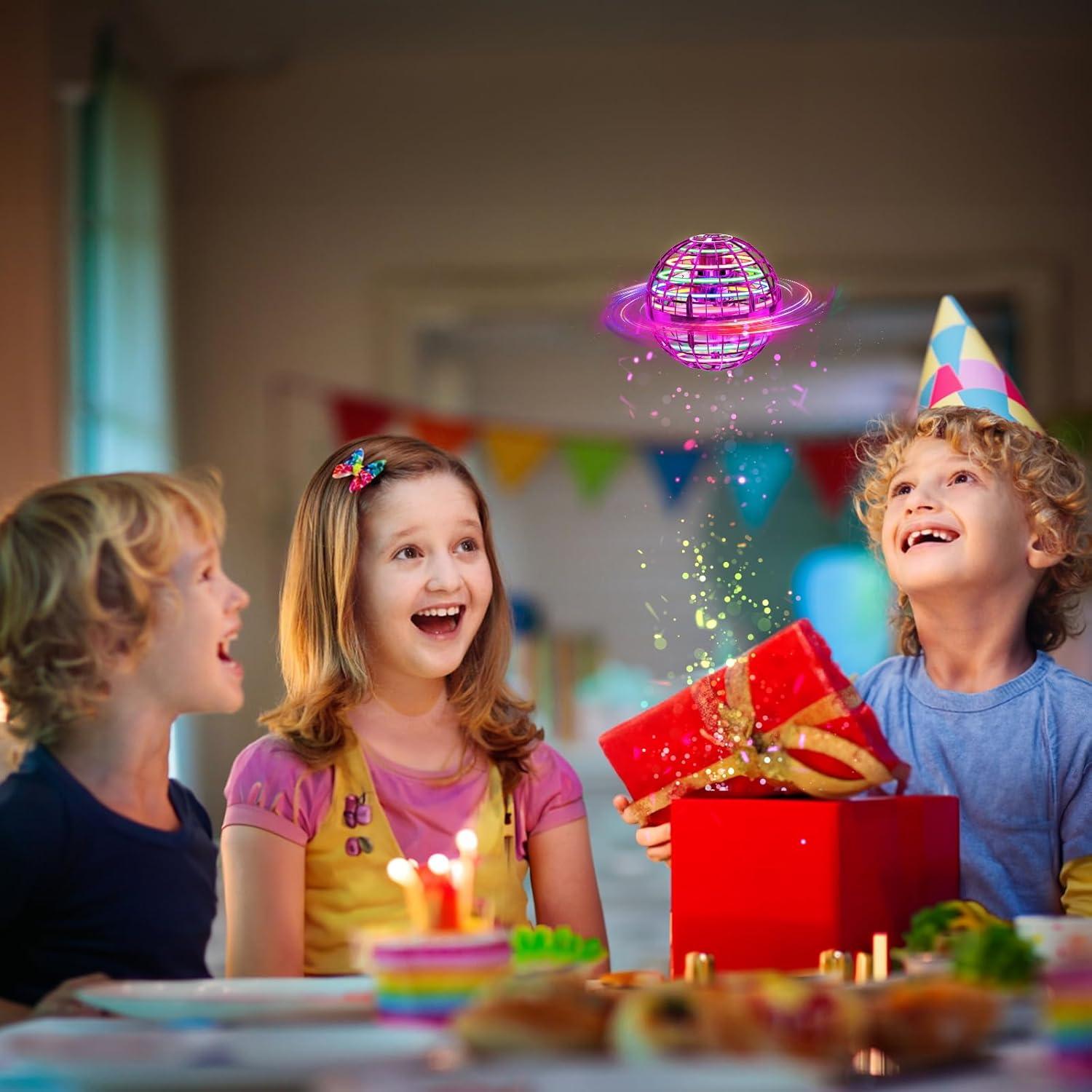 Bola Voladora Ivtivfu Rosa 2024 con Luces LED y Seguridad