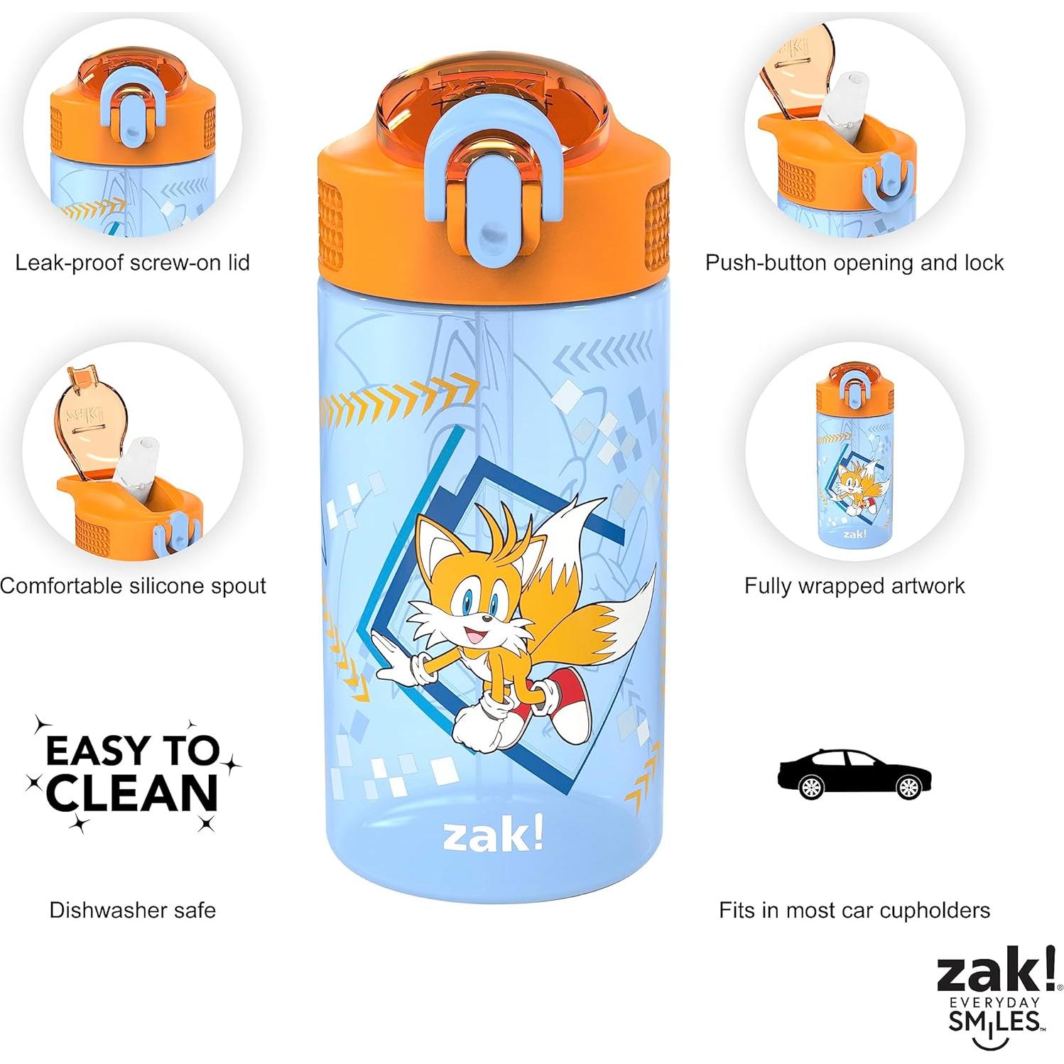 Botellas de Agua Zak Designs Sonic 2 Paquetes 473 ml