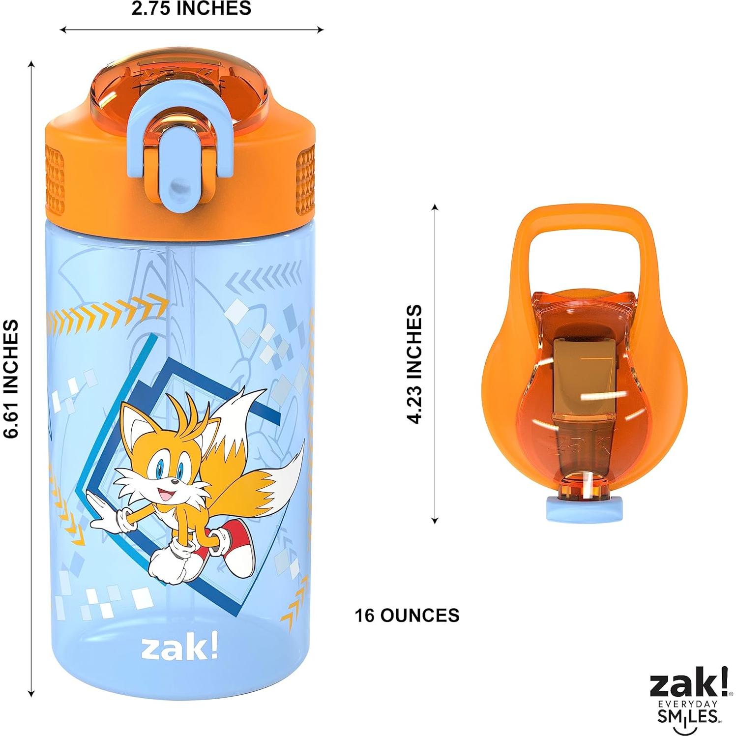 Botellas de Agua Zak Designs Sonic 2 Paquetes 473 ml