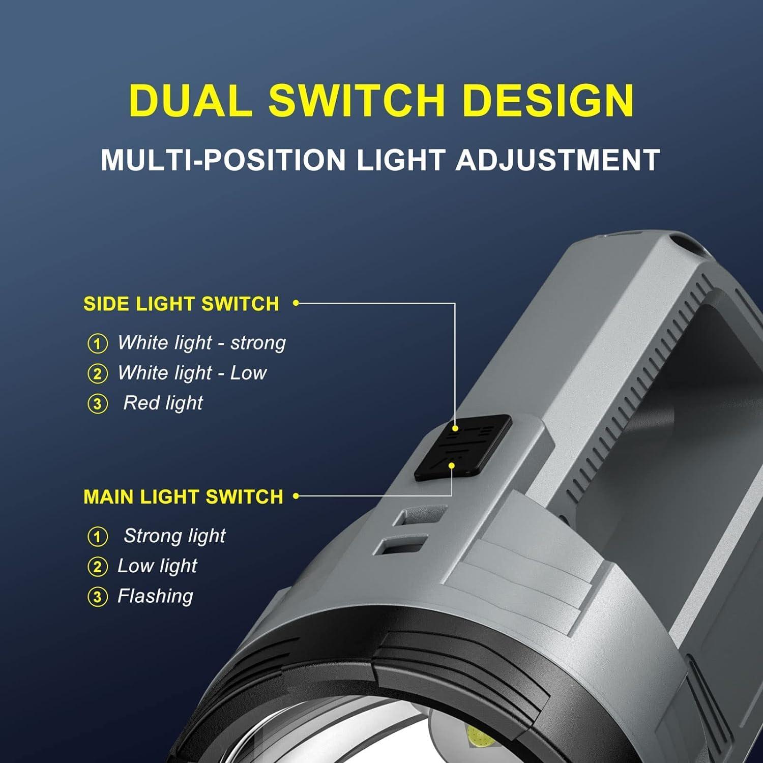 Linterna LED Recargable ErayLife IPX4 6 Modos 352g