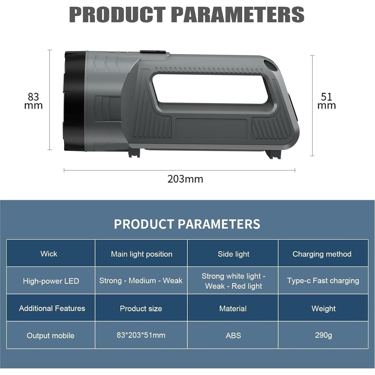 Linterna LED Recargable ErayLife IPX4 6 Modos 352g
