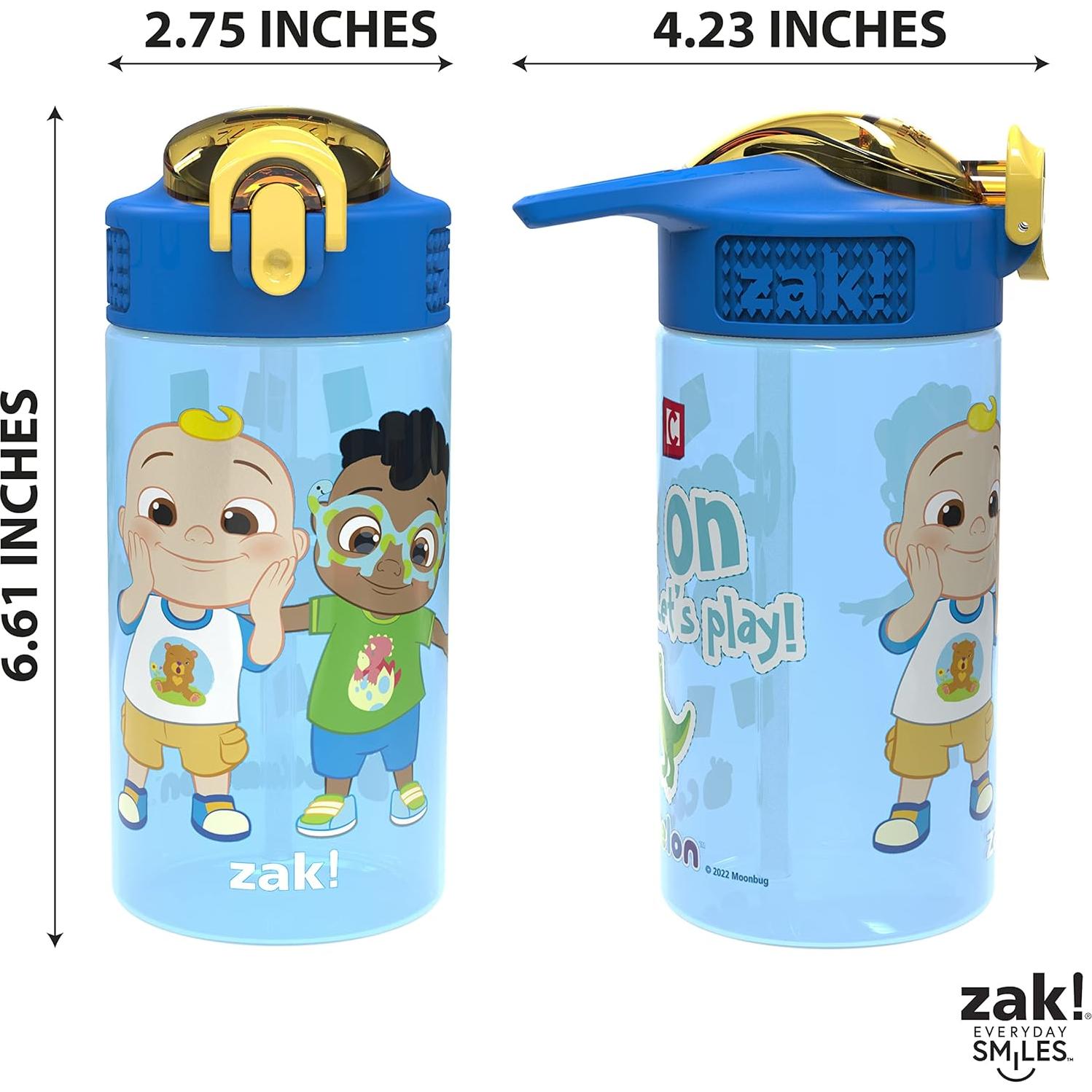 Botella de Agua CoComelon Zak 2 Piezas 0.47L a Prueba de Fugas