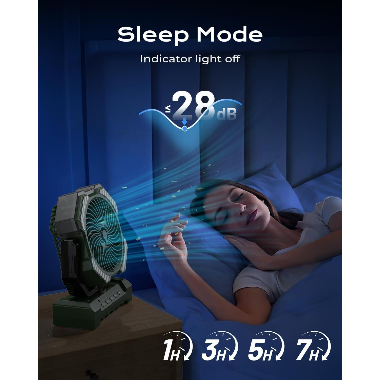 Ventilador Nebulizador Portátil Coolice F038 24000mAh Verde