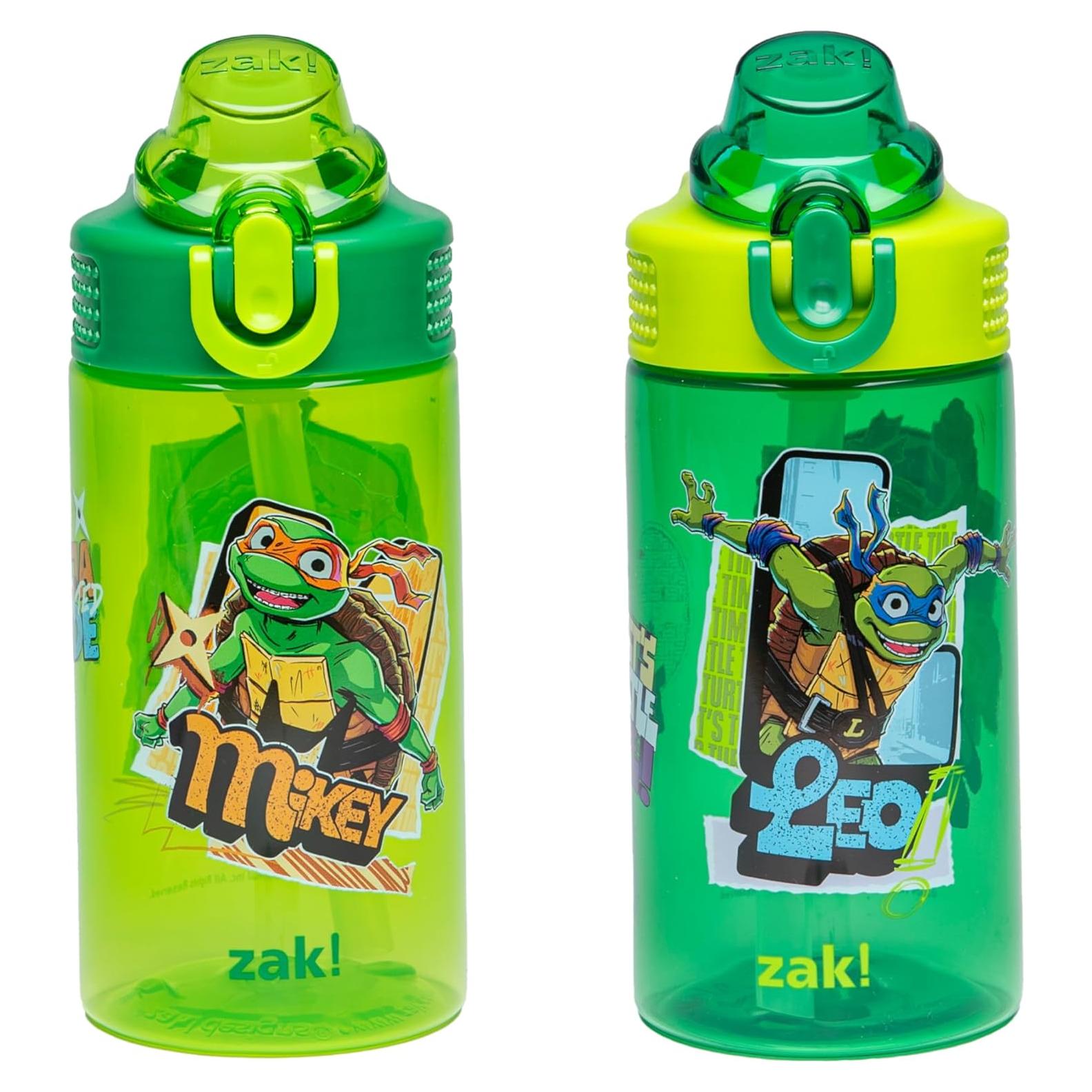 Botella de Agua Zak Designs TMNT 2 Piezas 480 ml