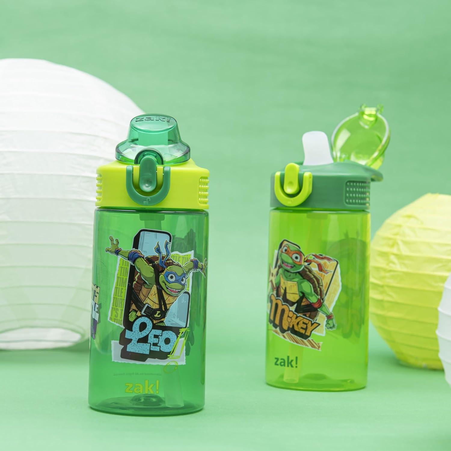 Botella de Agua Zak Designs TMNT 2 Piezas 480 ml