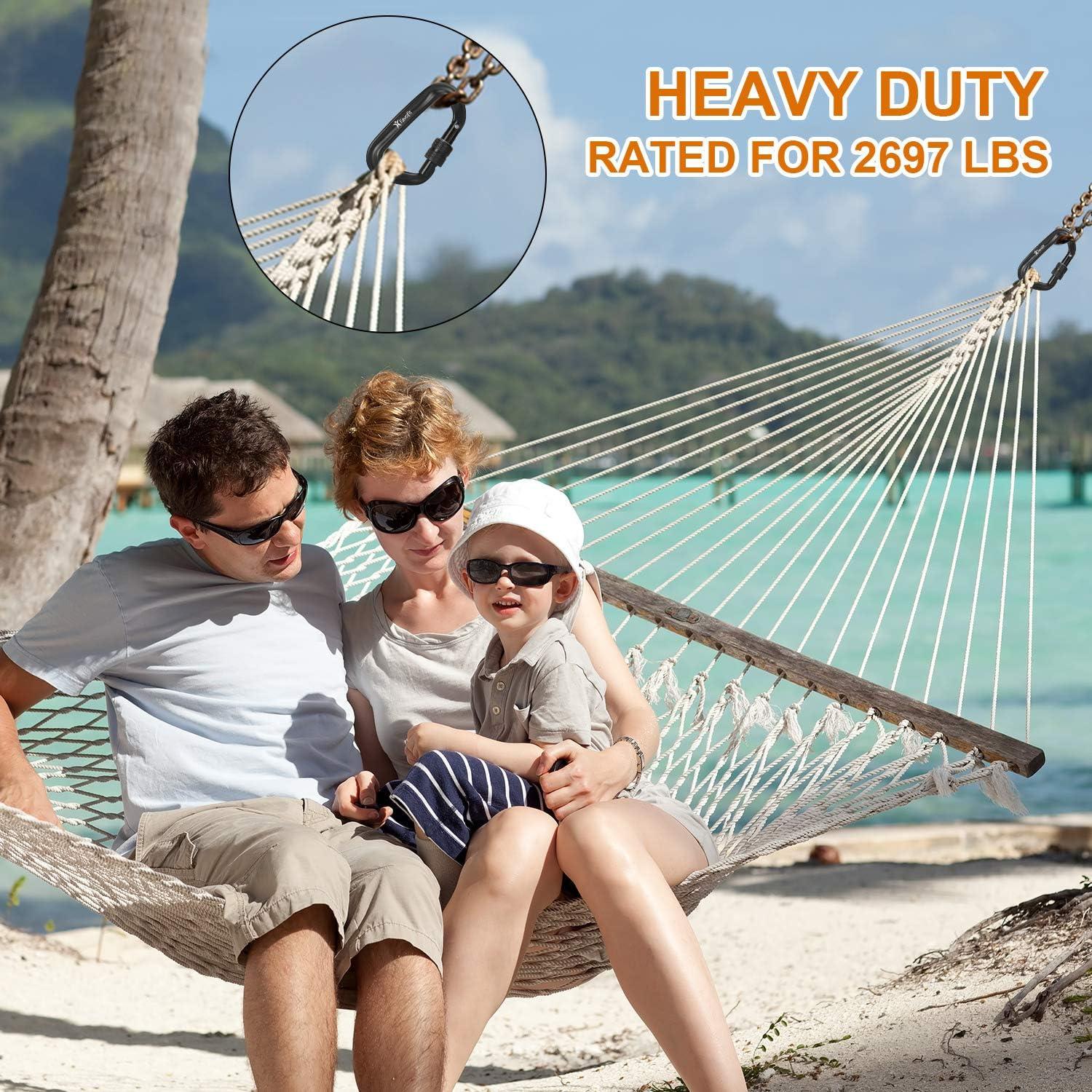 Clips de Carabineros de Cierre Pesado Favofit 12KN - 4 Piezas