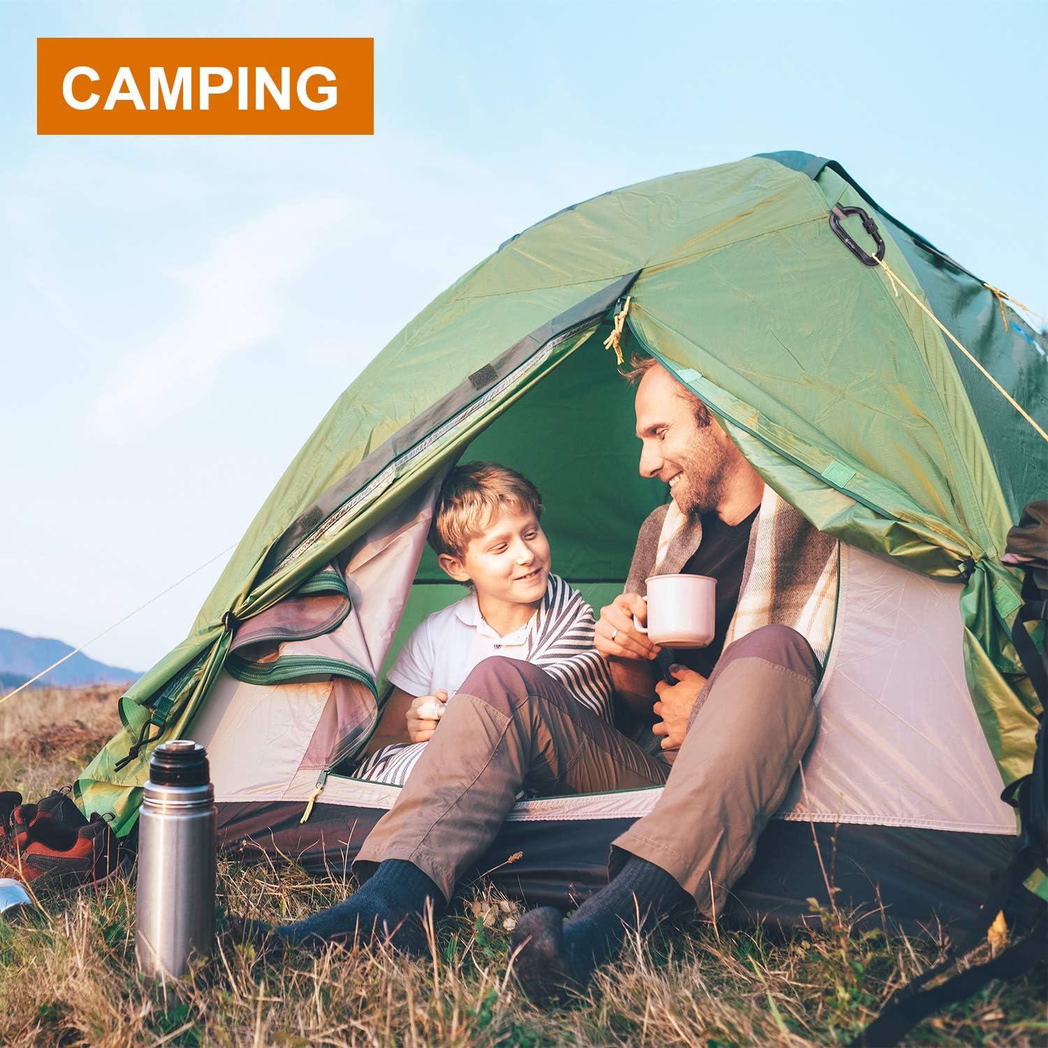 Clips de Carabineros de Cierre Pesado Favofit 12KN - 4 Piezas