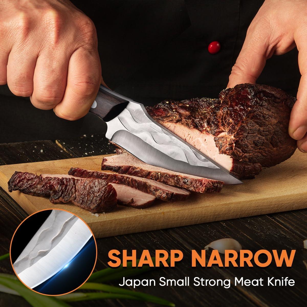 Cuchillo de Caza 10MOONS de Hoja Fija 21.6 cm con Funda