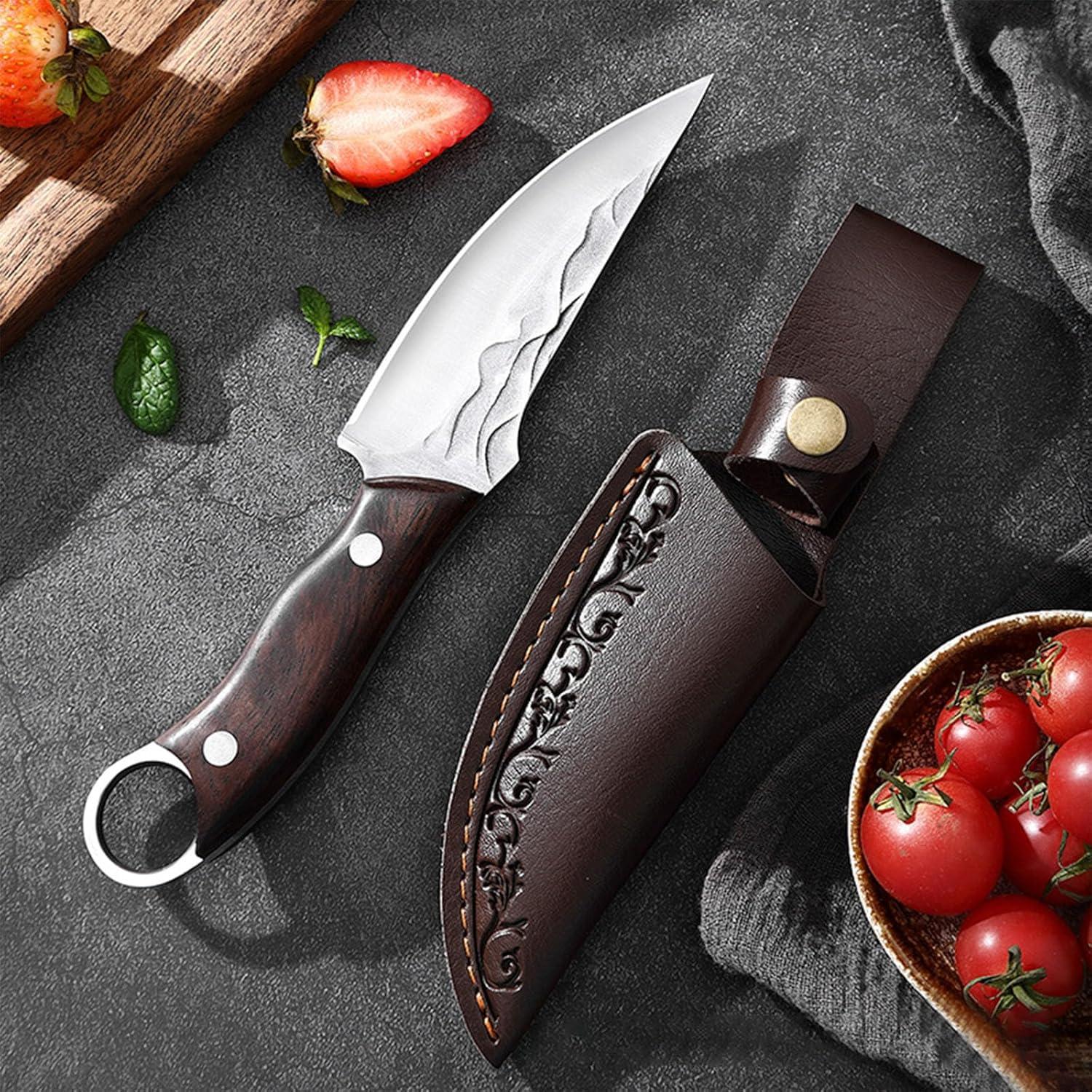Cuchillo de Caza 10MOONS de Hoja Fija 21.6 cm con Funda