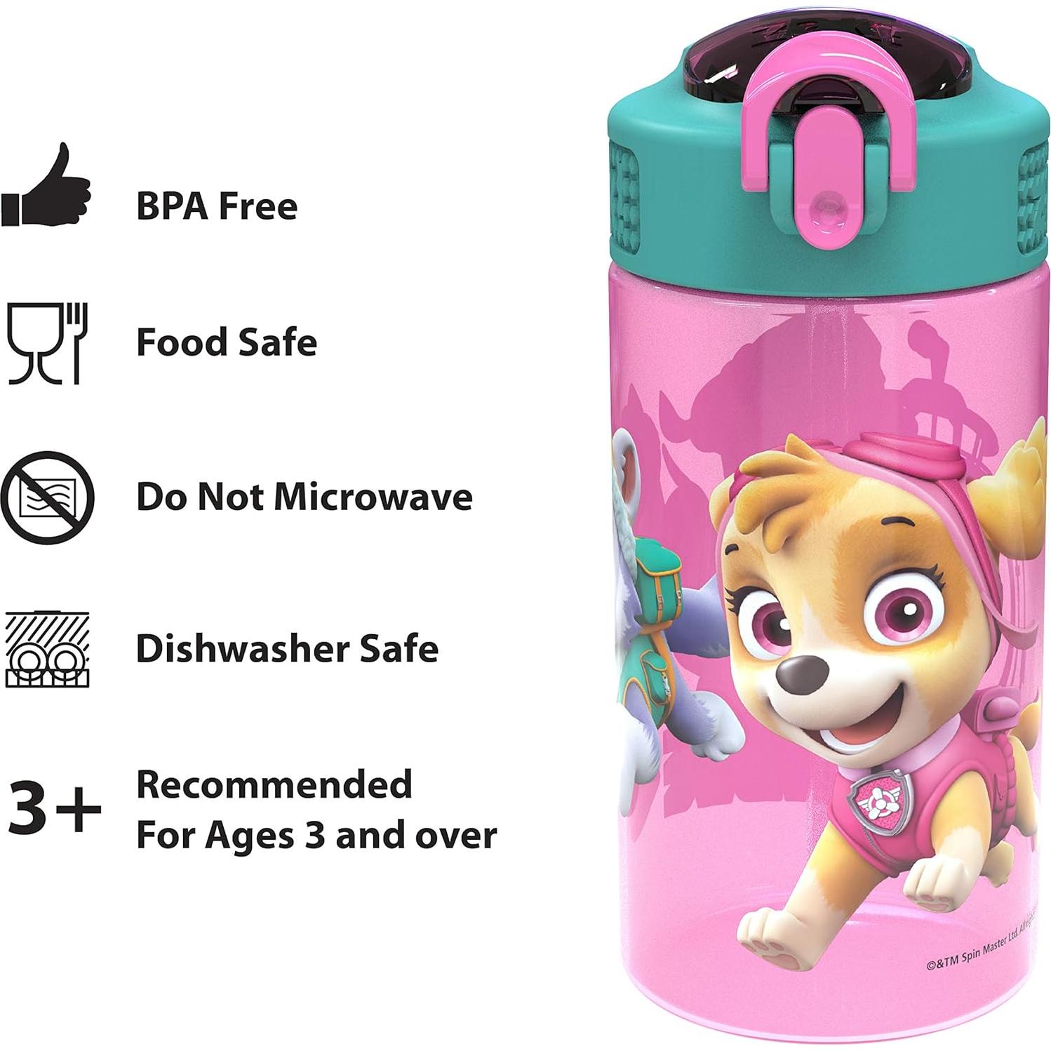 Botellas de Agua Reutilizables Zak Designs Paw Patrol 2pzs