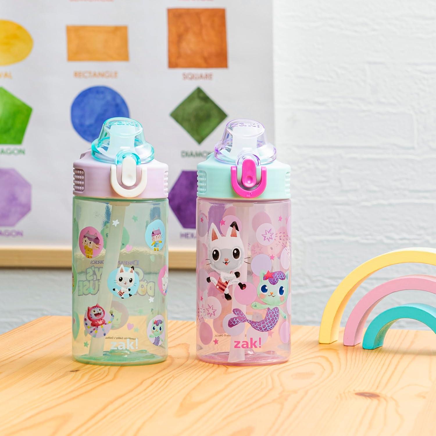 Botellas de Agua Zak Gabby's Dollhouse 16oz Set de 2
