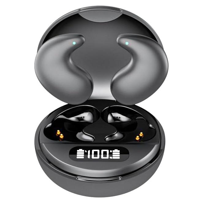 Auriculares Inalámbricos GreatQIQI 790 Negro para Dormir y Correr