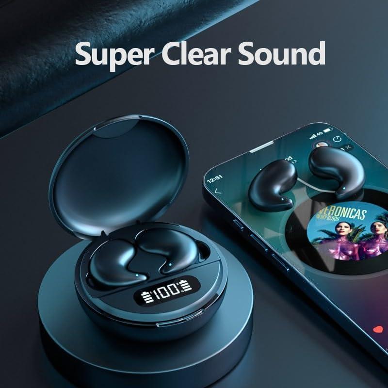 Auriculares Inalámbricos GreatQIQI 790 Negro para Dormir y Correr