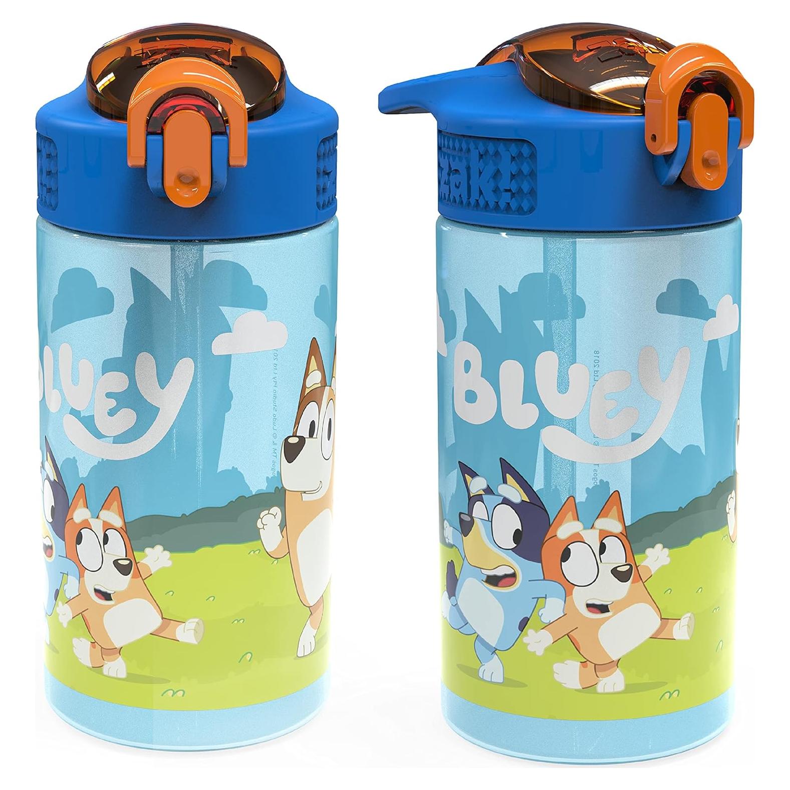 Botellas de Agua Bluey 2pk Zak Designs 473ml a Prueba de Fugas