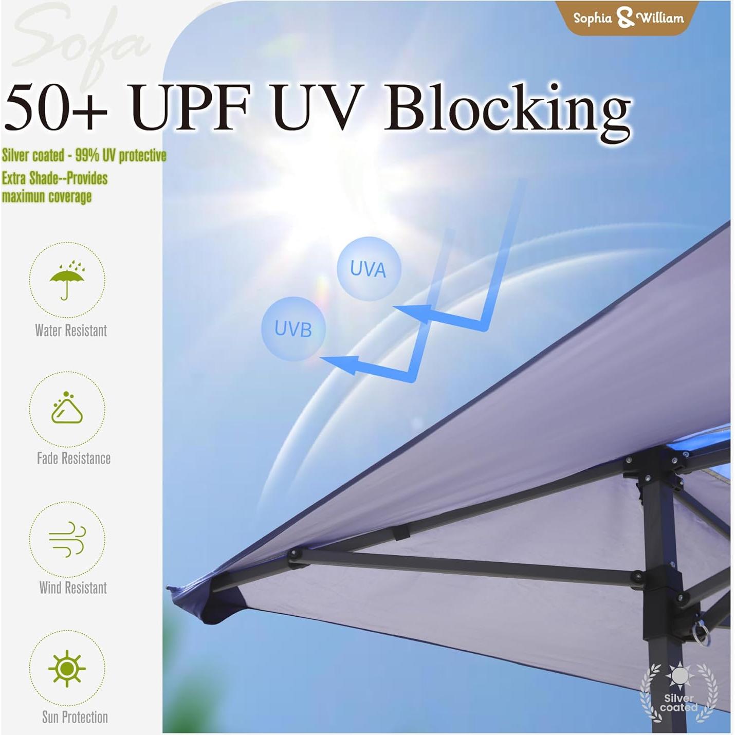 Carpa Canopy Pop Up 3.96x3.96m Sophia & William Azul