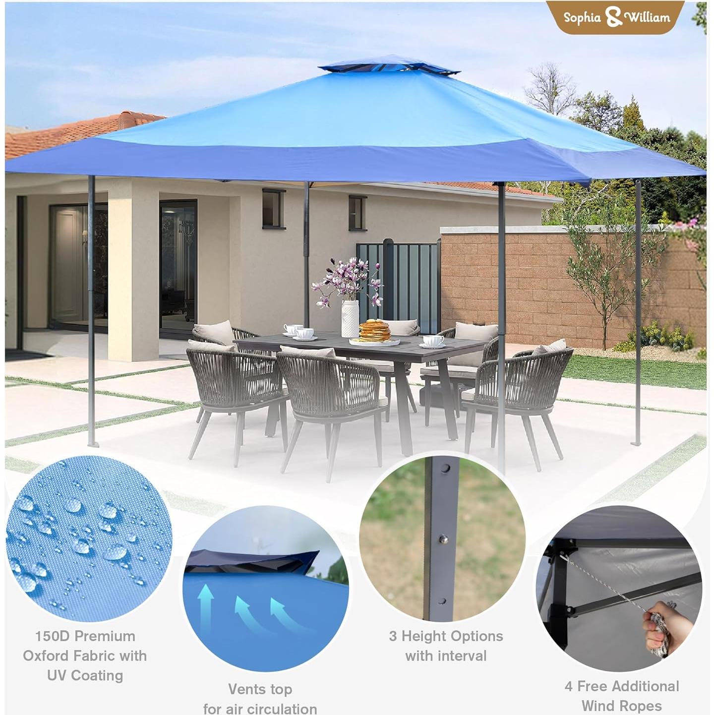 Carpa Canopy Pop Up 3.96x3.96m Sophia & William Azul