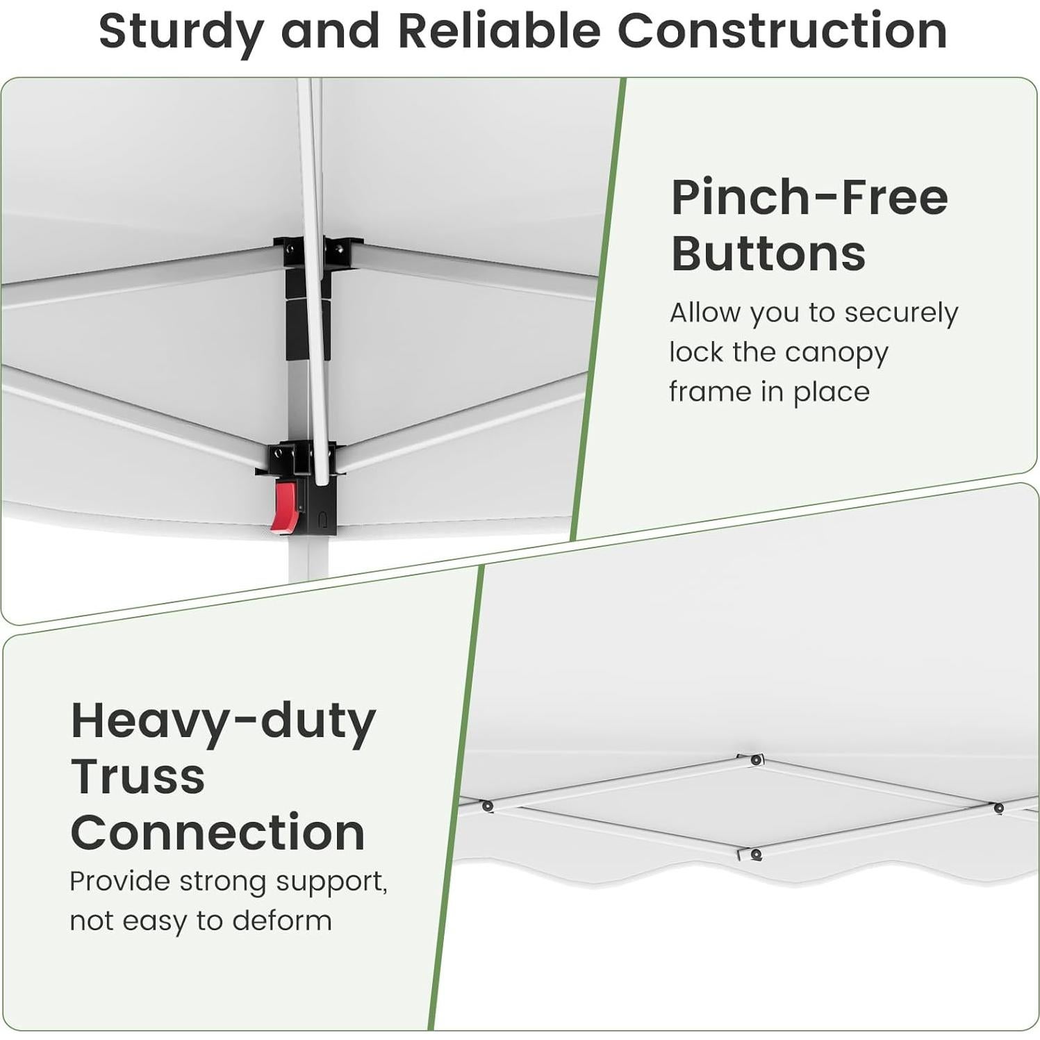 Carpa Plegable Goplus 3x3m UPF50+ con Bolsa y Accesorios