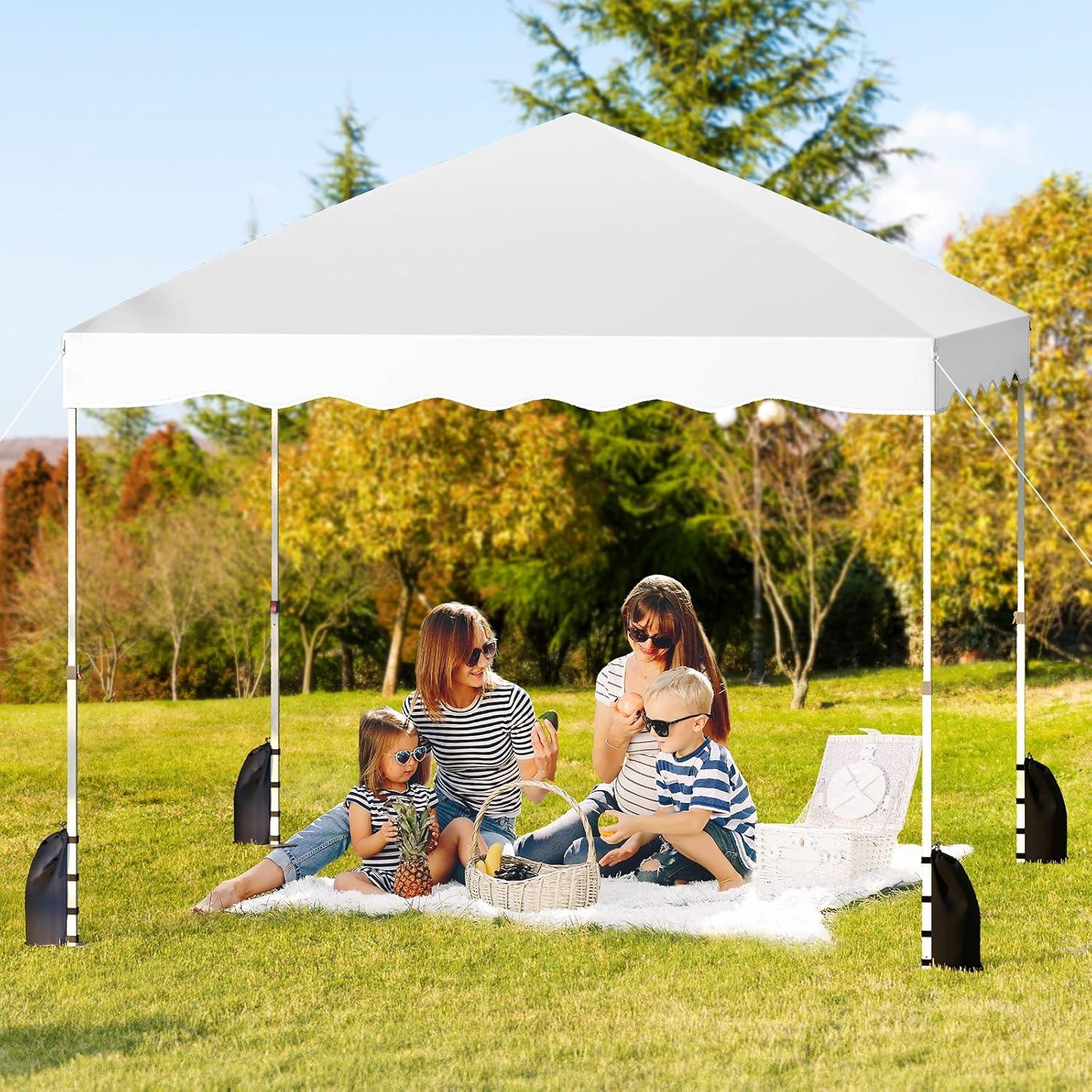 Carpa Plegable Goplus 3x3m UPF50+ con Bolsa y Accesorios