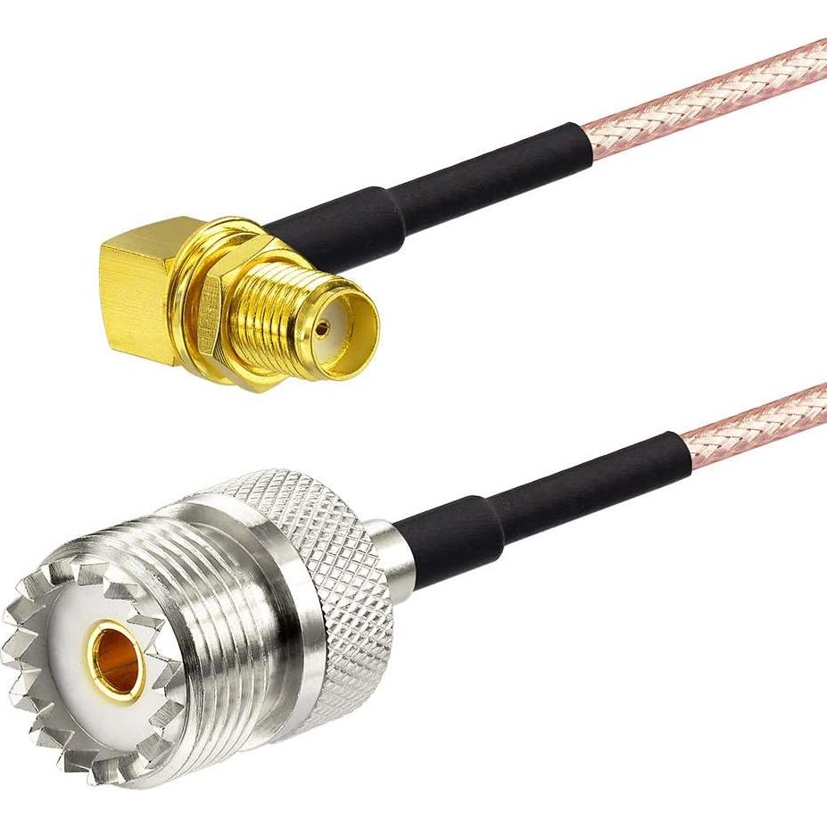 Cable Coaxial Superbat SO239 a SMA 30cm Paquete de 2