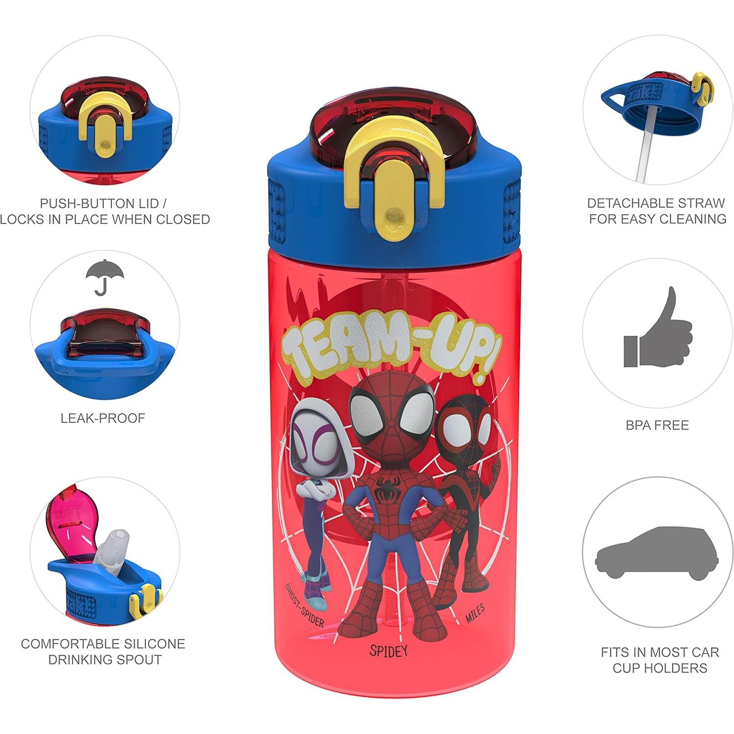 Botella de Agua para Niños Zak Spider-Man 2-Pack 500ml