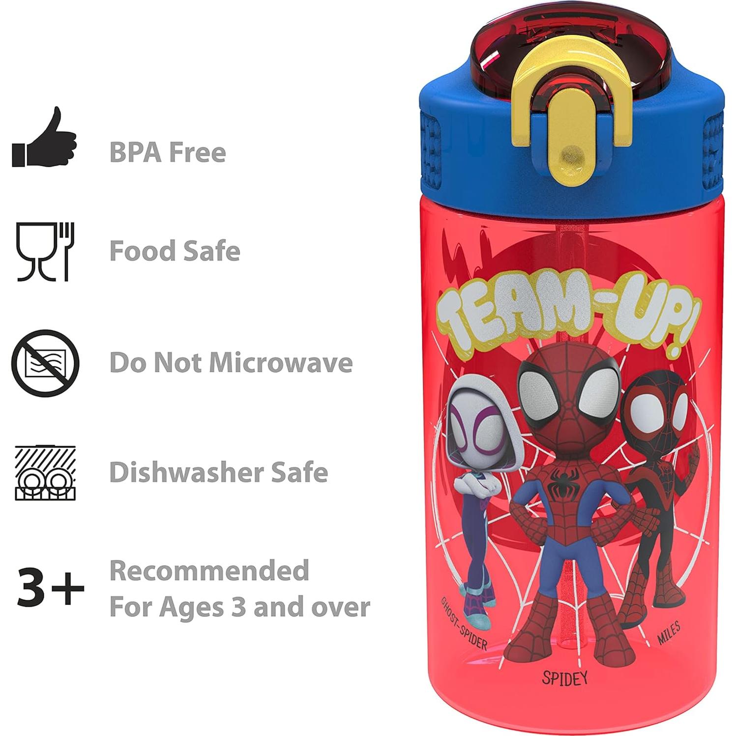 Botella de Agua para Niños Zak Spider-Man 2-Pack 500ml