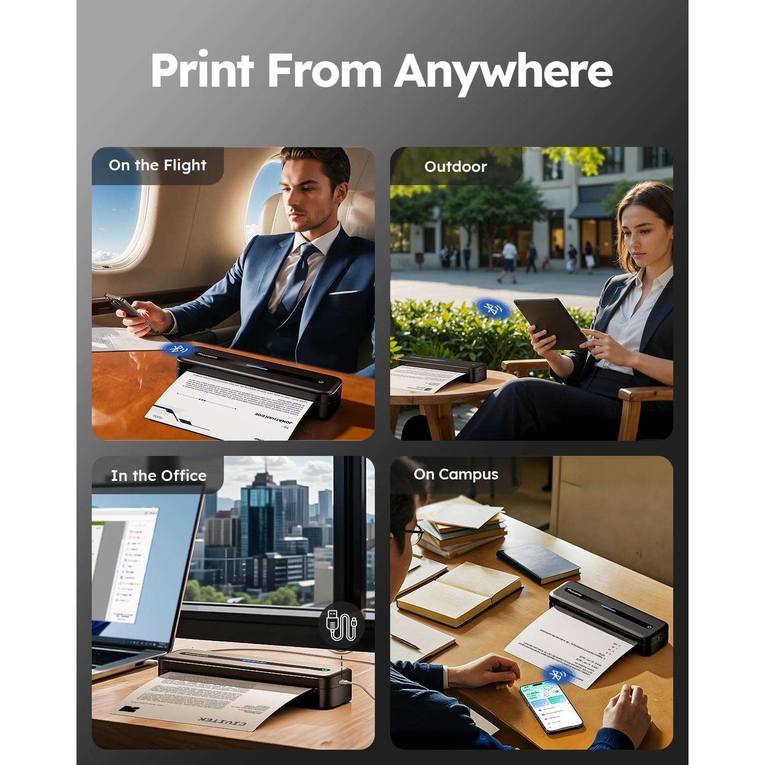 Impresora Térmica Portátil Phomemo M832 Inalámbrica 300DPI