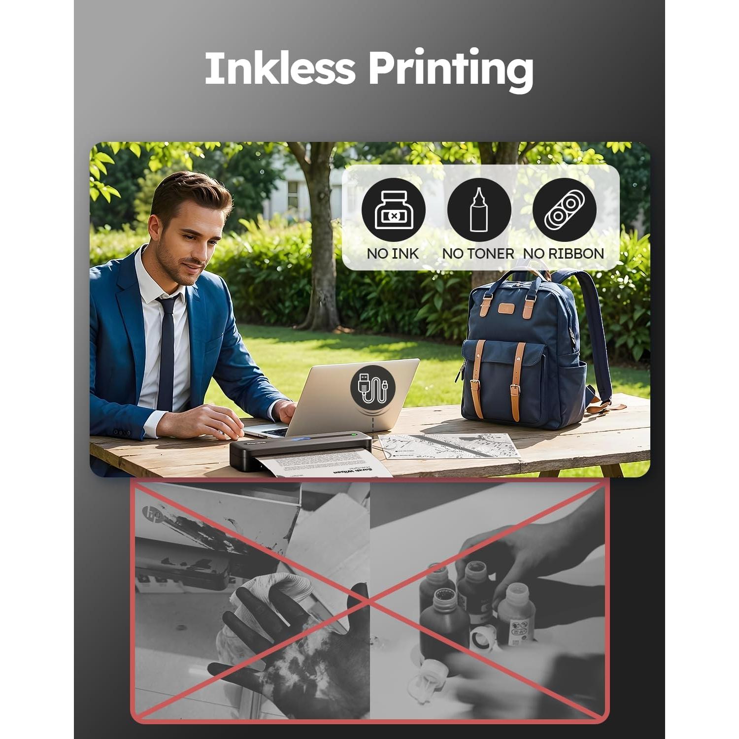 Impresora Térmica Portátil Phomemo M832 Inalámbrica 300DPI