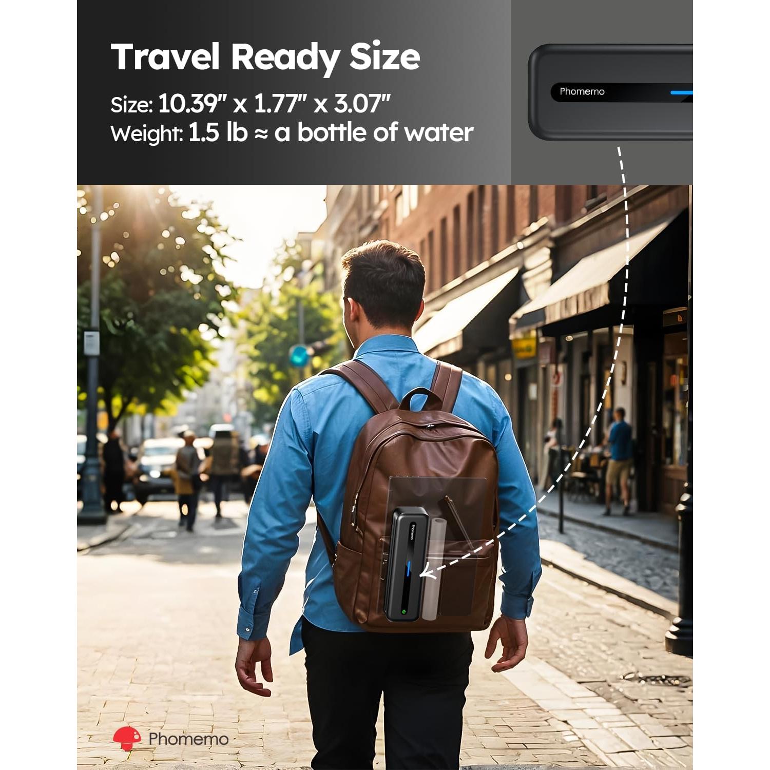 Impresora Térmica Portátil Phomemo M832 Inalámbrica 300DPI