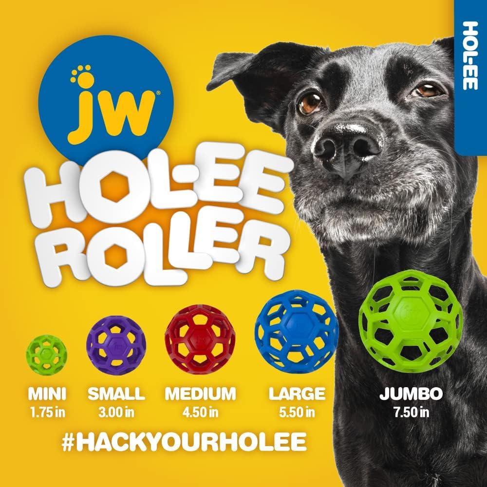 Pelota Puzzle para Perros JW Pet Hol-ee Roller Mediana 11.4 cm
