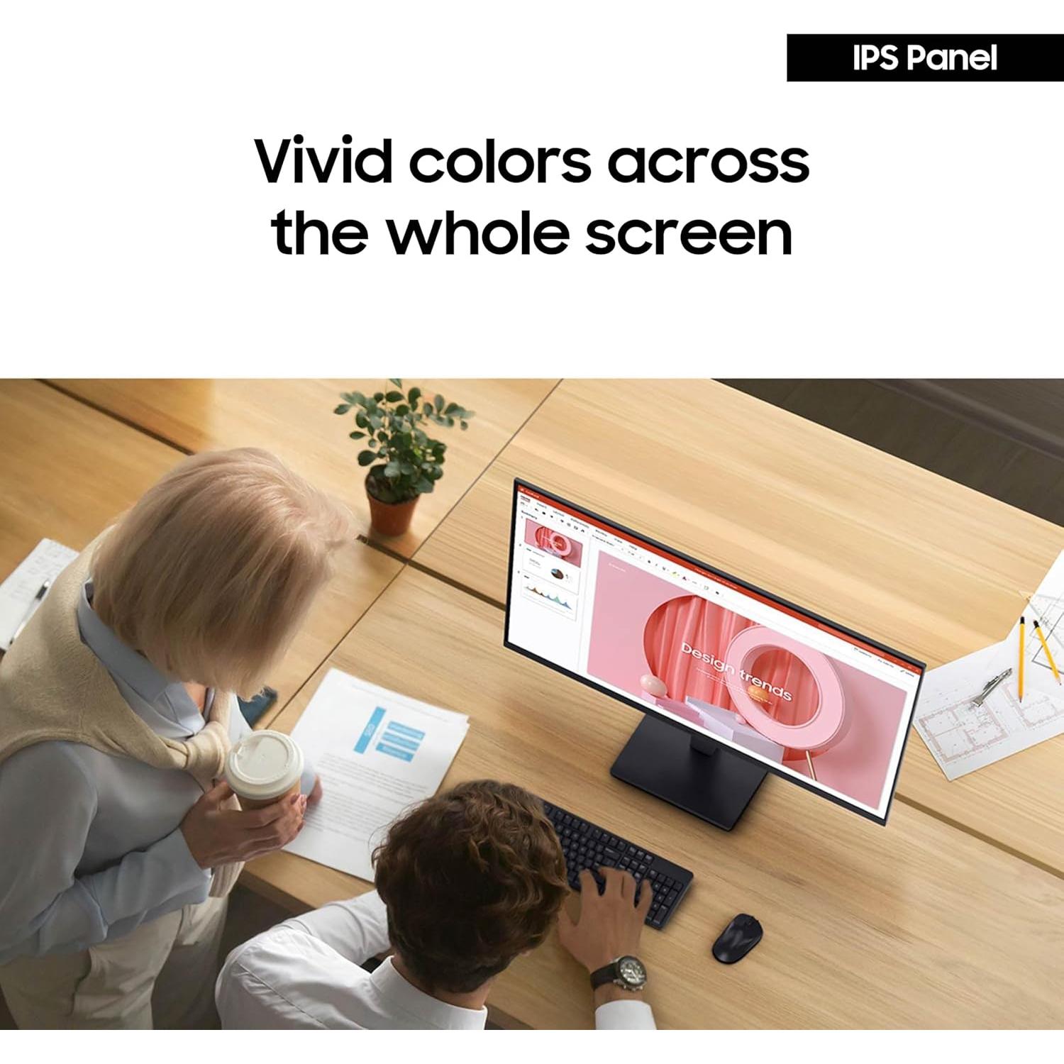 Monitor Samsung 22" S30GD IPS 100Hz Ergonomico Cuidado Ojos