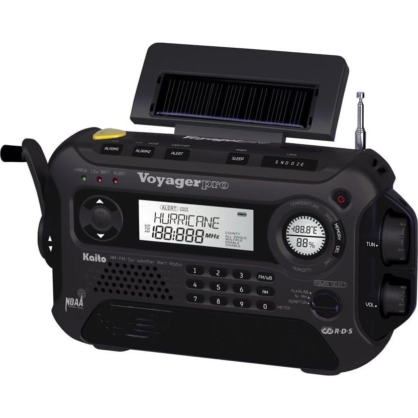 Radio de Emergencia Kaito Voyager Pro KA600 Solar AM/FM NOAA