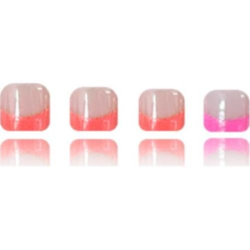 24 Uñas Postizas Acrílicas para Pies YEFIUO Diseño Francés