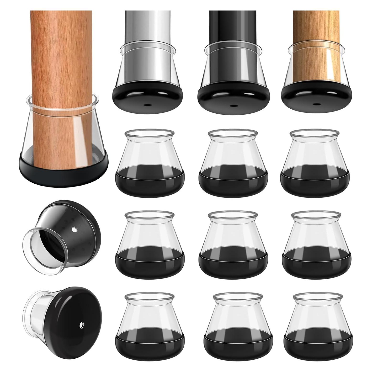 28 Deslizadores de Silicona para Piernas de Silla GICUNK M