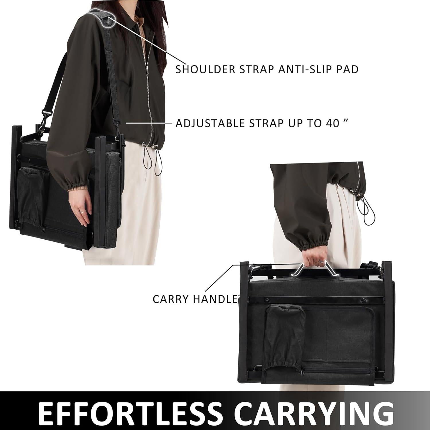 Asiento de Estadio Dragosum Plegable con Respaldo Ajustable