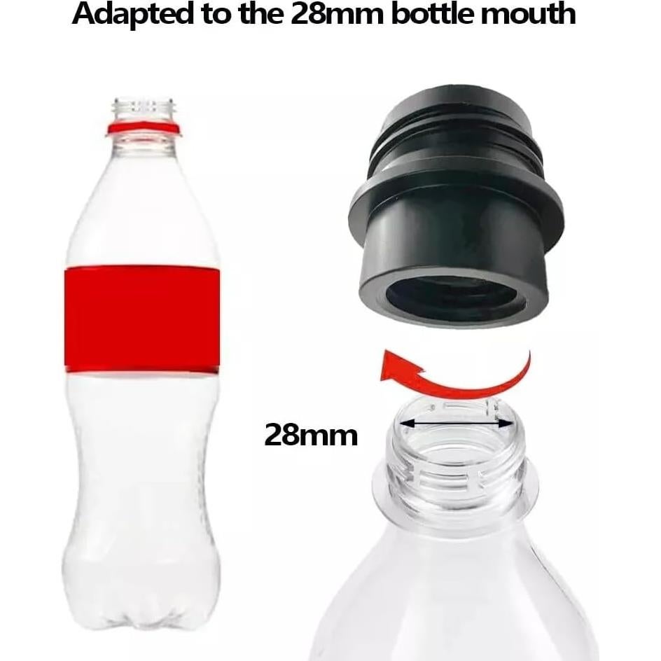 Adaptador de botella SodaStream 28 mm UCCKEYI Negro