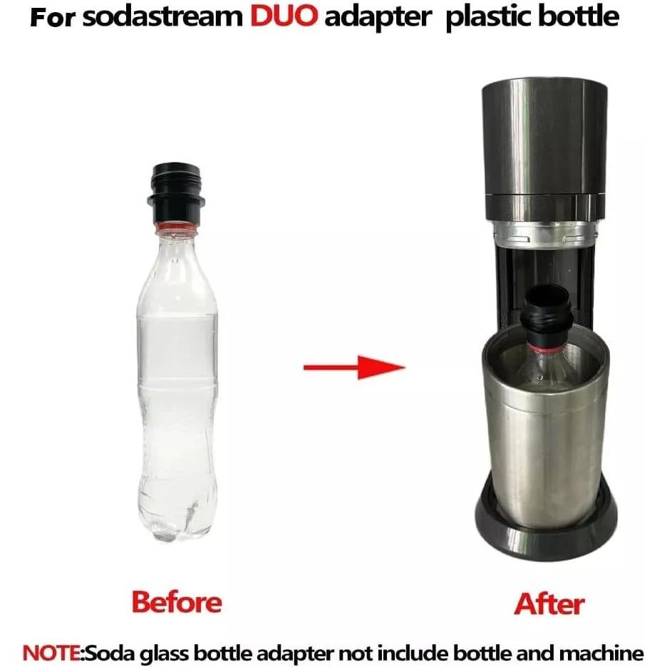 Adaptador de botella SodaStream 28 mm UCCKEYI Negro