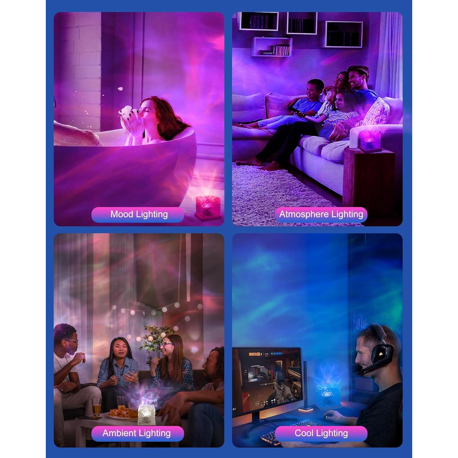 Proyector de Luz de Olas del Océano FXSW001 16 Colores