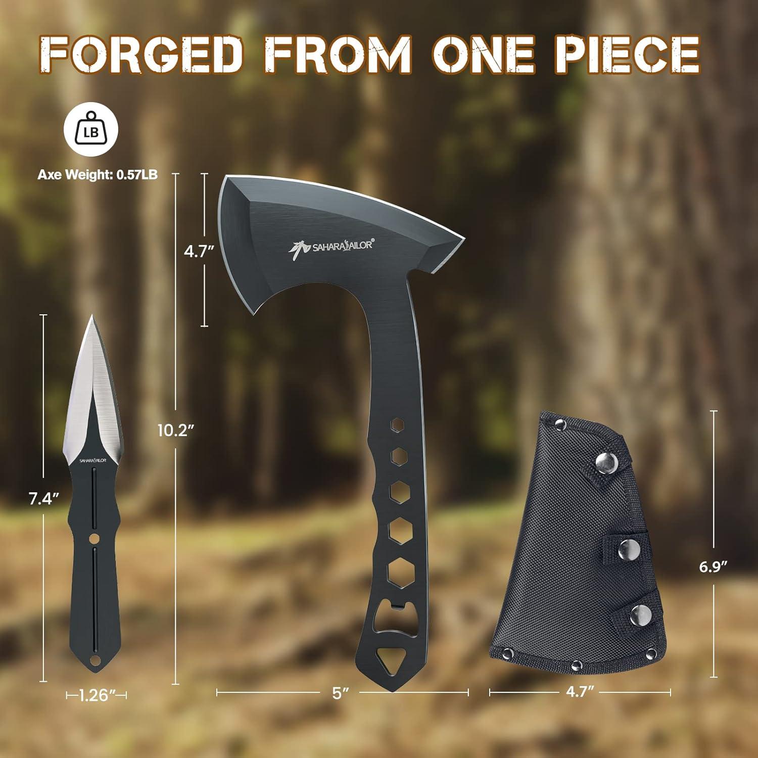 Hachas de Lanzamiento Sahara Sailor, 3 Hachas 25.4 cm con Funda