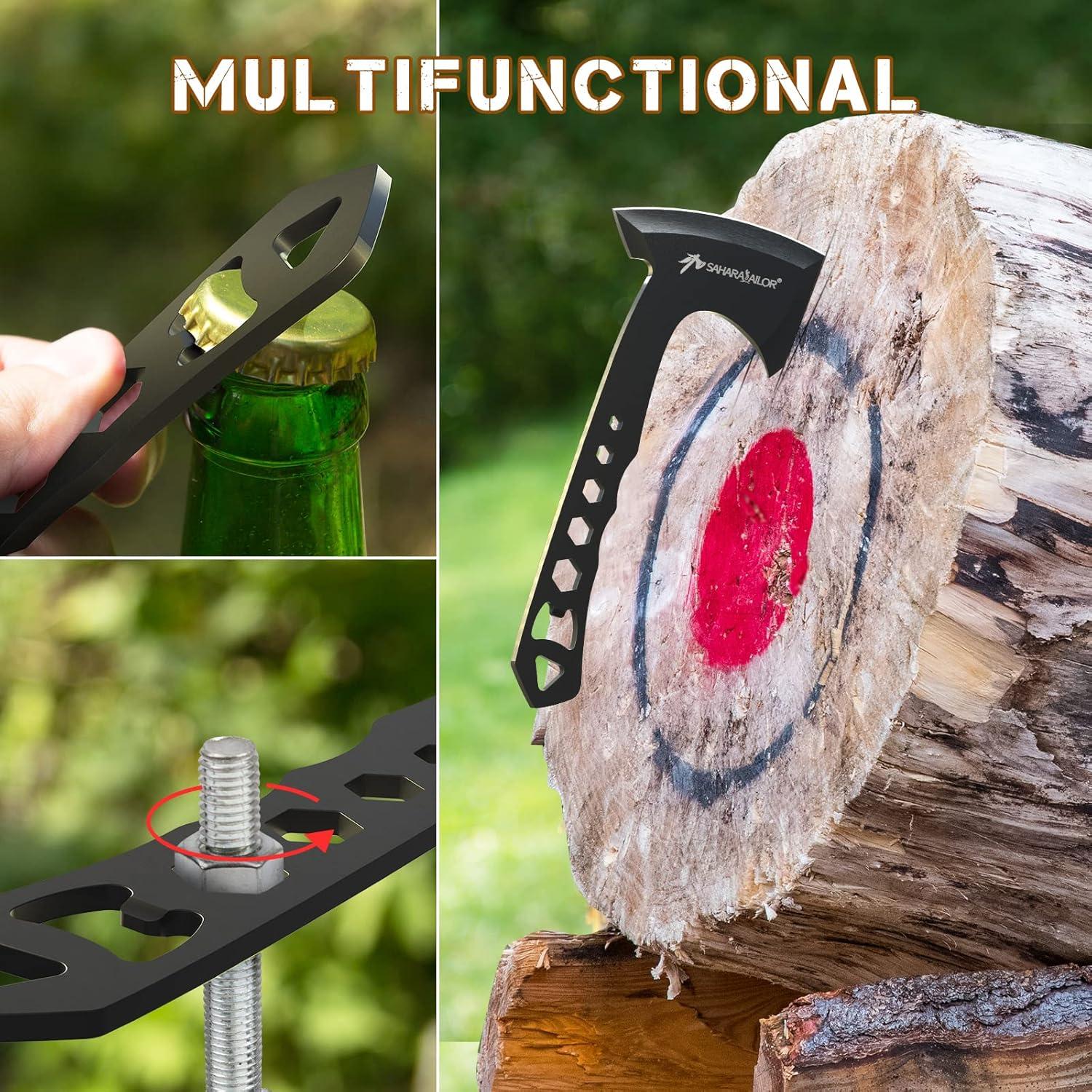 Hachas de Lanzamiento Sahara Sailor, 3 Hachas 25.4 cm con Funda