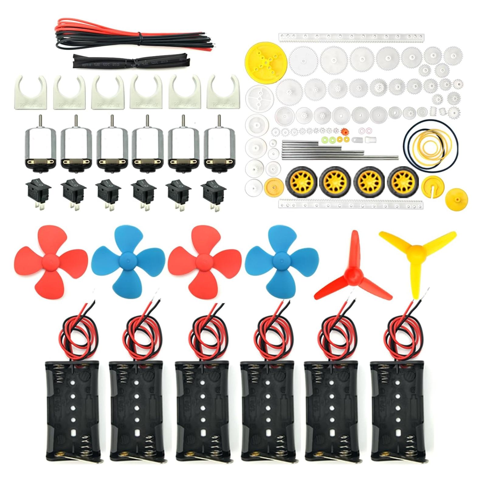 Kit de Motores de CC EUDAX 3V 24000 RPM con Accesorios
