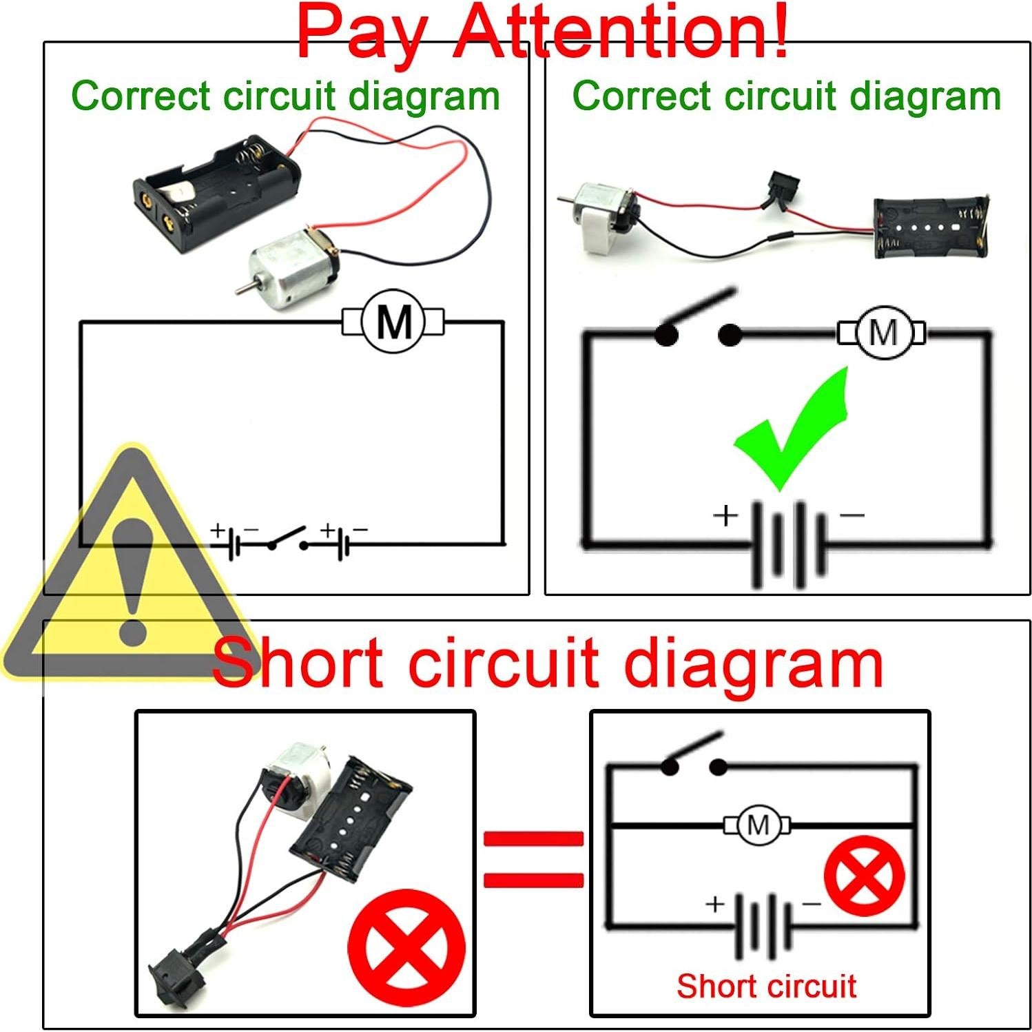 Kit de Motores de CC EUDAX 3V 24000 RPM con Accesorios